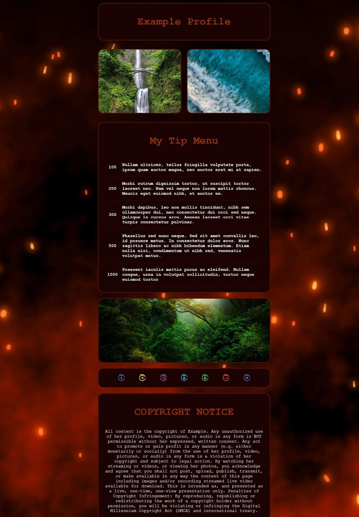 Glowing Ember theme with ember background 